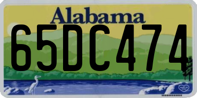 AL license plate 65DC474