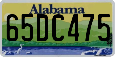 AL license plate 65DC475