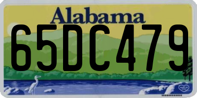 AL license plate 65DC479