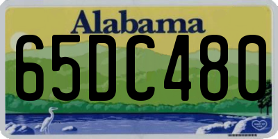 AL license plate 65DC480