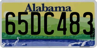 AL license plate 65DC483