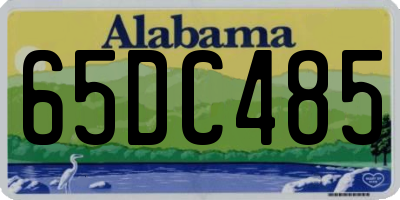 AL license plate 65DC485