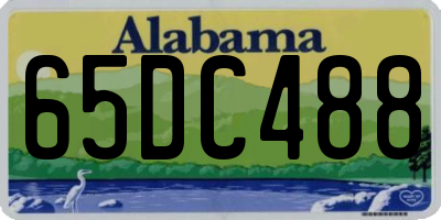 AL license plate 65DC488