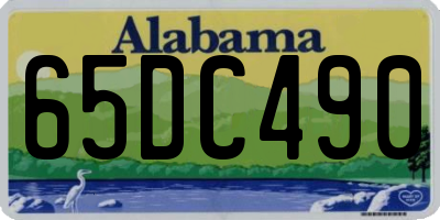 AL license plate 65DC490