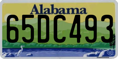 AL license plate 65DC493