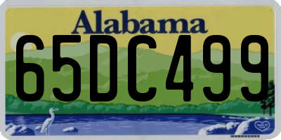 AL license plate 65DC499