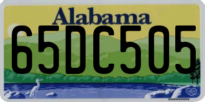 AL license plate 65DC505