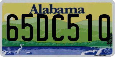 AL license plate 65DC510