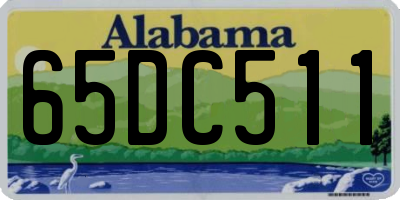 AL license plate 65DC511
