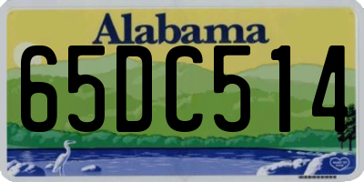AL license plate 65DC514