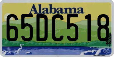 AL license plate 65DC518