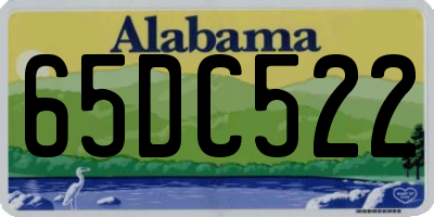 AL license plate 65DC522