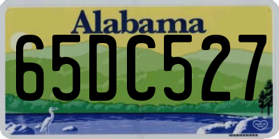 AL license plate 65DC527