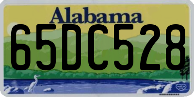 AL license plate 65DC528