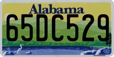 AL license plate 65DC529