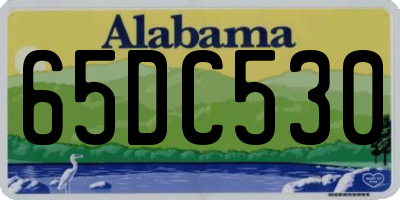 AL license plate 65DC530