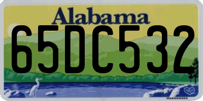 AL license plate 65DC532