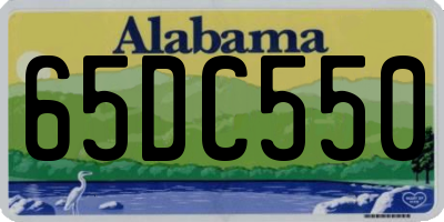 AL license plate 65DC550
