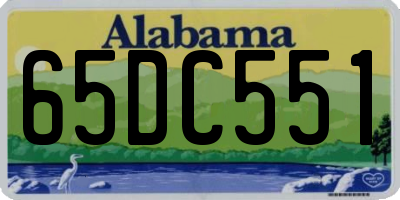 AL license plate 65DC551