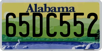 AL license plate 65DC552