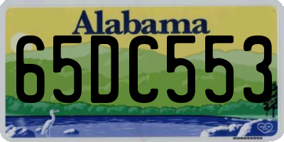 AL license plate 65DC553