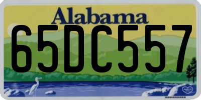AL license plate 65DC557