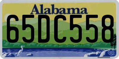 AL license plate 65DC558