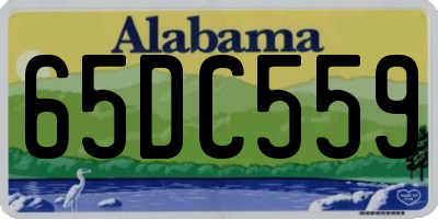 AL license plate 65DC559