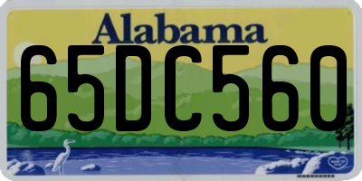 AL license plate 65DC560
