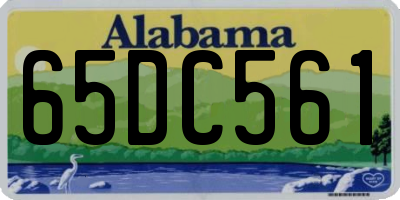 AL license plate 65DC561