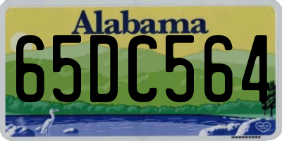 AL license plate 65DC564