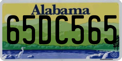 AL license plate 65DC565