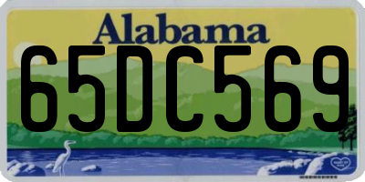 AL license plate 65DC569
