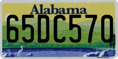 AL license plate 65DC570