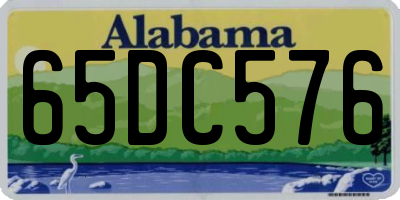 AL license plate 65DC576