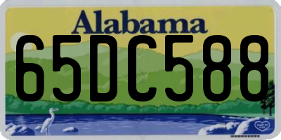 AL license plate 65DC588