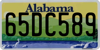 AL license plate 65DC589