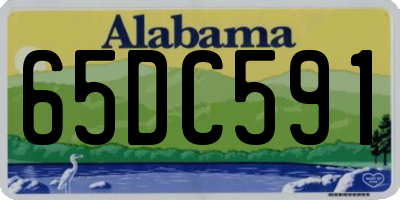 AL license plate 65DC591