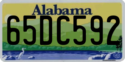 AL license plate 65DC592