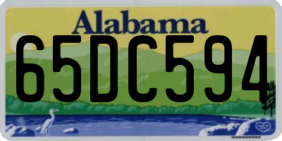 AL license plate 65DC594