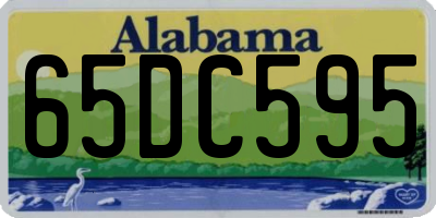 AL license plate 65DC595