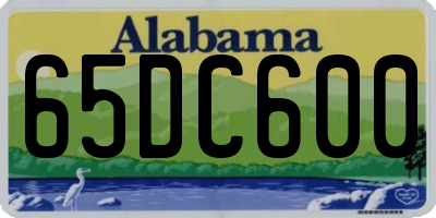 AL license plate 65DC600