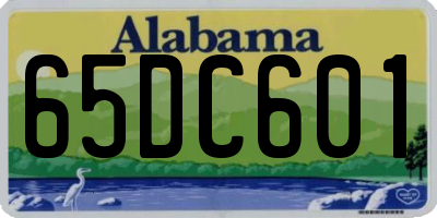AL license plate 65DC601