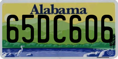 AL license plate 65DC606