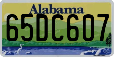 AL license plate 65DC607