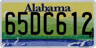 AL license plate 65DC612
