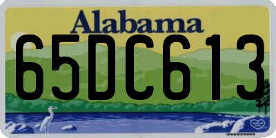 AL license plate 65DC613