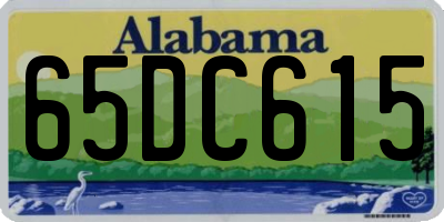 AL license plate 65DC615