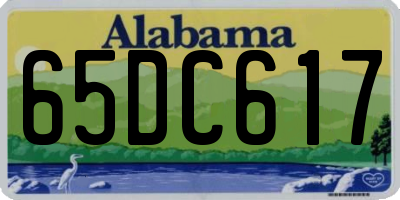 AL license plate 65DC617