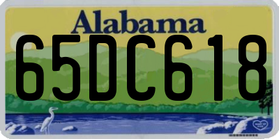 AL license plate 65DC618